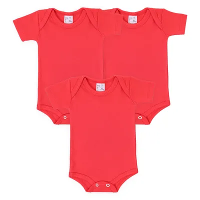 Kit Body Bebê Mub Suedine Liso - 03 Peças Kit Body Bebê Mub Suedine Liso - 03 Peças