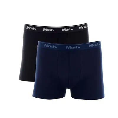 Kit Cueca Boxer Mash Duque Em Cotton Com 02 Peças Masculino Kit Cueca Boxer Mash Duque Em Cotton Com 02 Peças Masculino