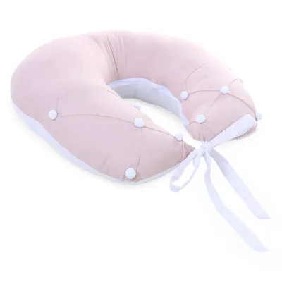 Almofada De Amamentação Art Bebê Detalhe Pompom