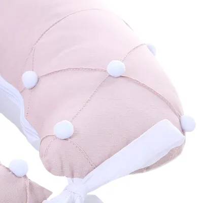 Almofada De Amamentação Art Bebê Detalhe Pompom