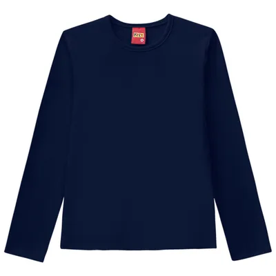 Blusa Manga Longa Infantil Kyly Básico