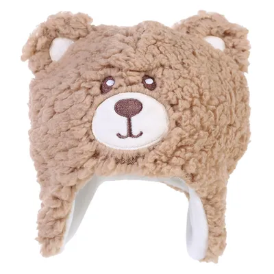 Touca Bebê Everly Em Pelúcia De Ursinho Touca Bebê Everly Em Pelúcia De Ursinho