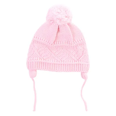 Touca Bebê Everly Acrílica Com Pompom Touca Bebê Everly Acrílica Com Pompom
