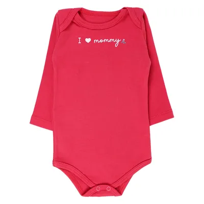 Kit Body Manga Longa Kiko Baby Estampa Grandma - 03 Peças