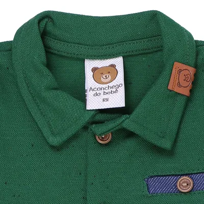 Macacão Longo Aconchego Do Bebê Detalhe Botões Frontais