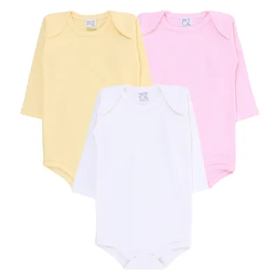 Kit Body Manga Longa Básico - 03 Peças Kit Body Manga Longa Básico - 03 Peças