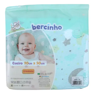 Kit Cueiro Incomfral Bercinho Estampado - 03 Peças
