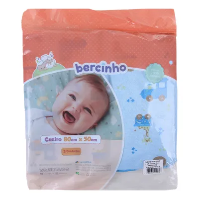 Kit Cueiro Flanelado Incomfral Bercinho Estampado - 03 Peças Kit Cueiro Flanelado Incomfral Bercinho Estampado - 03 Peças