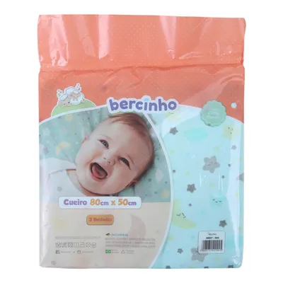 Kit Cueiro Flanelado Incomfral Bercinho Estampado - 03 Peças Kit Cueiro Flanelado Incomfral Bercinho Estampado - 03 Peças