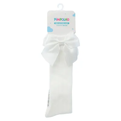 Meia 3/4 Bebê Pimpolho Com Laço