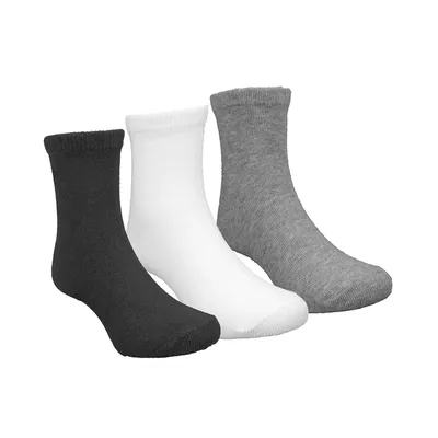 Kit Meia Infantil Pimpolho Lisa Com Detalhe Colorido - 03 Peças