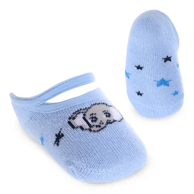 Meia Sapatilha Bebê Winston Com Antiderrapante