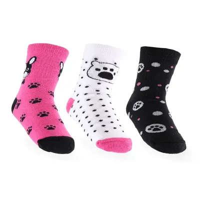 Kit Meia Infantil Kookabu Estampada - 03 Pares Kit Meia Infantil Kookabu Estampada - 03 Pares