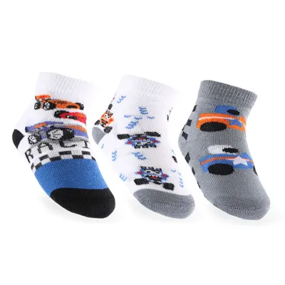 Kit Meia Bebê Kookabu Estampada - 03 Pares