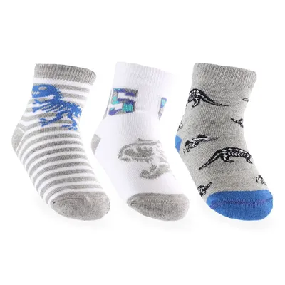 Kit Meia Infantil Kookabu Estampada - 03 Pares Kit Meia Infantil Kookabu Estampada - 03 Pares