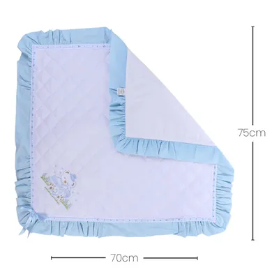 Manta Piquezinho Alexandra Matel Bordado Com Babados Manta Piquezinho Alexandra Matel Bordado Com Babados