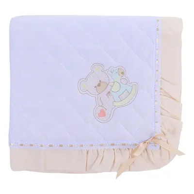 Manta Piquezinho Alexandra Bordado Inglês Com Babados Manta Piquezinho Alexandra Bordado Inglês Com Babados