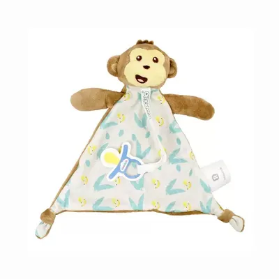 Naninha Pimpolho Com Prendedor De Chupeta Macaco Naninha Pimpolho Com Prendedor De Chupeta Macaco