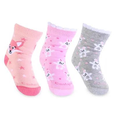 Meia Infantil Centopé Estampado Meia Infantil Centopé Estampado