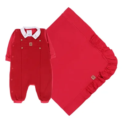 Saída Maternidade Sonho Mágico Gola Bordada 2 Peças