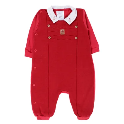 Saída Maternidade Sonho Mágico Gola Bordada 2 Peças