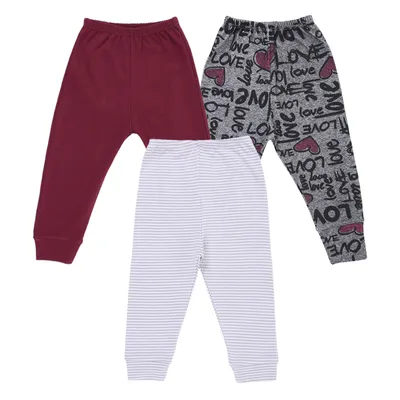 Kit Mijão Bebê Baby Best Suedine Vira Pé Sortido - 3 Peças