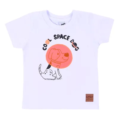 Camiseta Manga Curta Bebê Kookabu Cool Space Dog Camiseta Manga Curta Bebê Kookabu Cool Space Dog