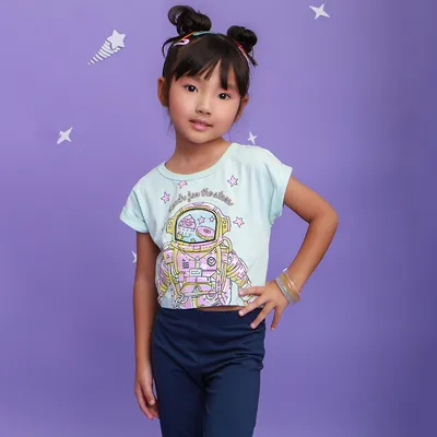 Blusa Infantil Kookabu Estampa Astronauta