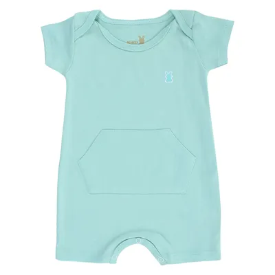 Macaquinho Curto Bebê Kiko Baby Timeless Em Suedine Macaquinho Curto Bebê Kiko Baby Timeless Em Suedine