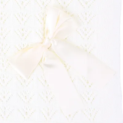 Manta Acrílico Michelle Baby Com Laço Decorativo Manta Acrílico Michelle Baby Com Laço Decorativo