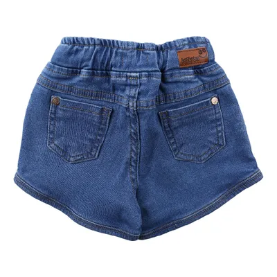 Shorts Jeans Bebê Kookabu Com Detalhe De Amarração Shorts Jeans Bebê Kookabu Com Detalhe De Amarração