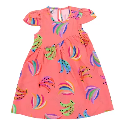 Vestido Infantil Kookabu Estampa Bananas Vestido Infantil Kookabu Estampa Bananas