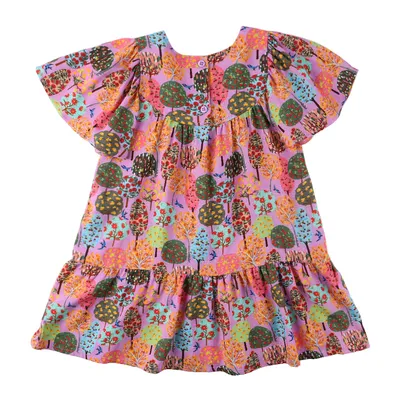 Vestido Infantil Kookabu Estampa Árvores Vestido Infantil Kookabu Estampa Árvores