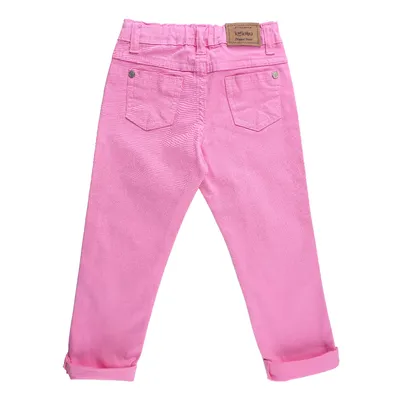 Calça Infantil Kookabu Em Sarja Lisa Com Barra Virada Calça Infantil Kookabu Em Sarja Lisa Com Barra Virada