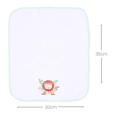 Kit Pano De Boca Art Bebê Safari - 3 Peças Kit Pano De Boca Art Bebê Safari - 3 Peças