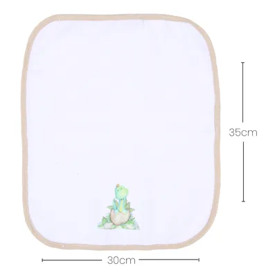 Pano de Boca Art Bebê Aquarela Dinossauro - 3 Peças  Pano de Boca Art Bebê Aquarela Dinossauro - 3 Peças