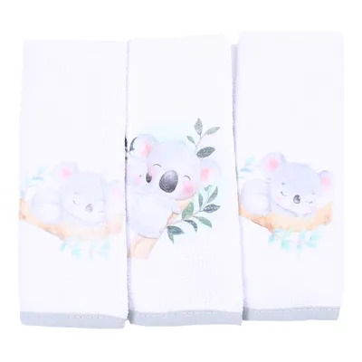 Pano de Boca Art Bebê Aquarela Coala - 3 Peças