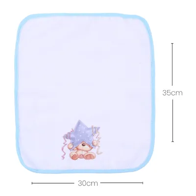 Kit Pano De Boca Art Bebê Urso - 3 Peças Kit Pano De Boca Art Bebê Urso - 3 Peças