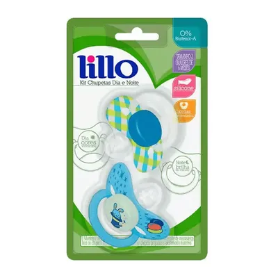 Kit Chupeta Lillo Dia E Noite Tamanho 02 - 02 Unidades