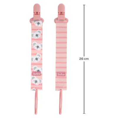Kit Prendedor De Chupeta Buba Coala - 2 Peças Kit Prendedor De Chupeta Buba Coala - 2 Peças