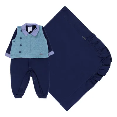 Saída De Maternidade Sonho Mágico Detalhe Tricô - 2 Peças