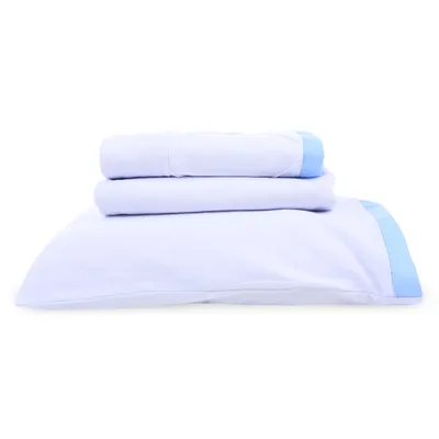 Jogo Lençol Berço Americano Art Bebê Origami - 3 Peças Jogo Lençol Berço Americano Art Bebê Origami - 3 Peças