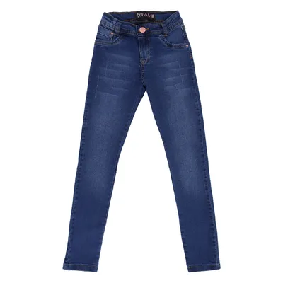 Calça Jeans Juvenil Pami Used Com Puídos