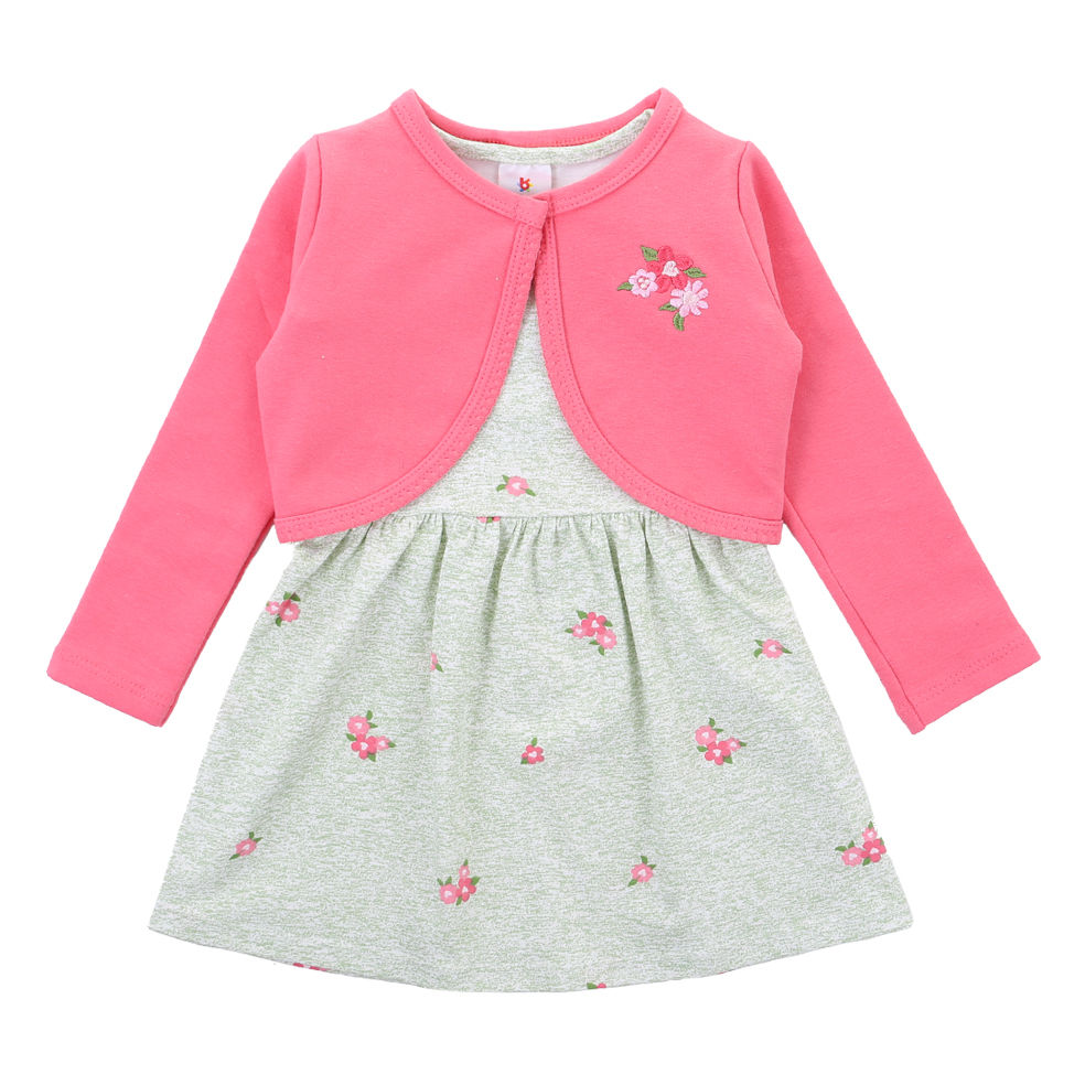 Vestido Infantil Brandili Com Bolero Flores