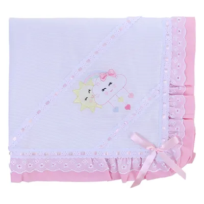 Manta Bordados Alexandra Forrada Com Enfeite E Babado Laise Manta Bordados Alexandra Forrada Com Enfeite E Babado Laise