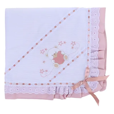 Manta Bordados Alexandra Forrada Com Enfeite E Babado Laise Manta Bordados Alexandra Forrada Com Enfeite E Babado Laise