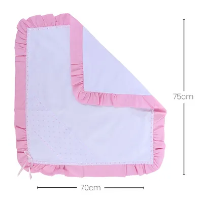Manta Bordados Alexandra Faixa Coração Com Babado Manta Bordados Alexandra Faixa Coração Com Babado