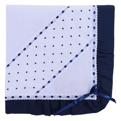 Manta Bordados Alexandra Faixa Coração Com Babado Manta Bordados Alexandra Faixa Coração Com Babado