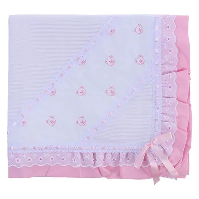 Manta Bordados Alexandra Piquezinho Forrada Faixa Urso Manta Bordados Alexandra Piquezinho Forrada Faixa Urso