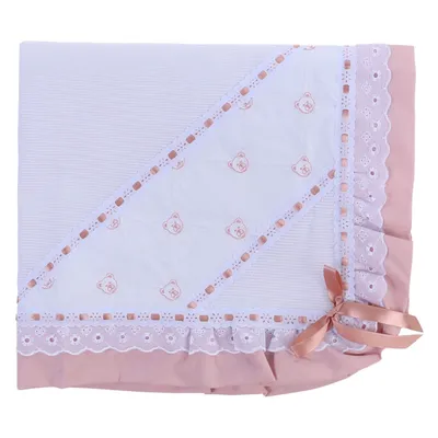 Manta Bordados Alexandra Piquezinho Forrada Faixa Urso Manta Bordados Alexandra Piquezinho Forrada Faixa Urso